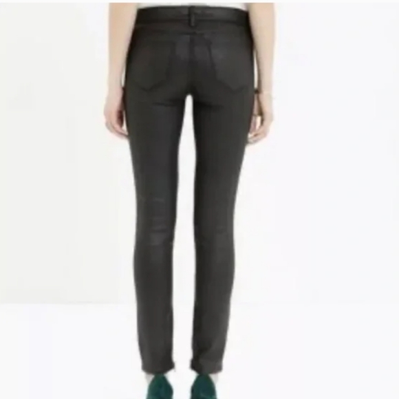 Madewell Skinny Skinny Racetrack Moto Jeans Black - Picture 3 of 12